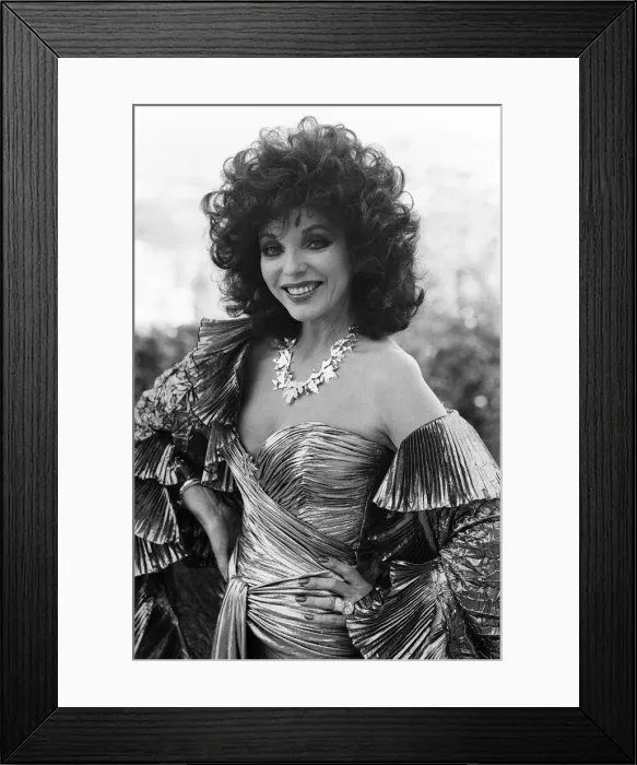 Framed Print : British actress Joan Collins pictured in Los Angeles, California Framed Print : British actress Joan Collins pictured in Los Angeles, California