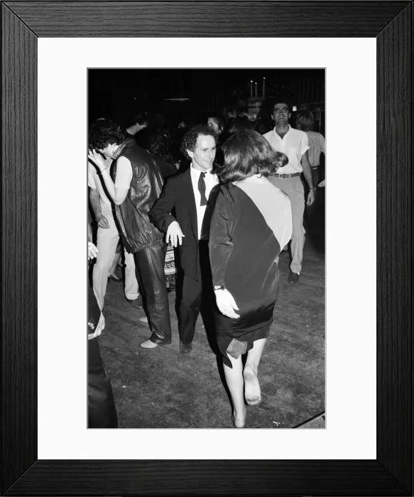 Framed Print : Various VIPs including Wayne Sleep at the Embassy Club. September 1983 Framed Print : Various VIPs including Wayne Sleep at the Embassy Club. September 1983