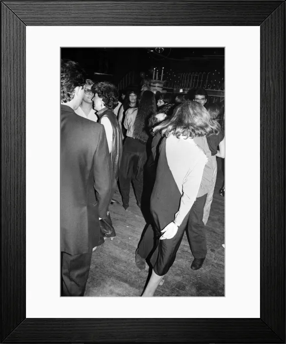 Framed Print : Various VIPs at the Embassy Club. September 1983 Framed Print : Various VIPs at the Embassy Club. September 1983