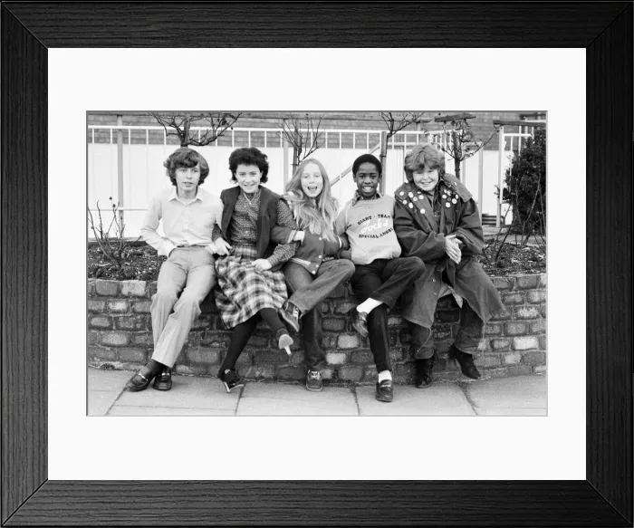 Framed Print : The cast of the BBC childrens television series Grange Hill Framed Print : The cast of the BBC childrens television series Grange Hill