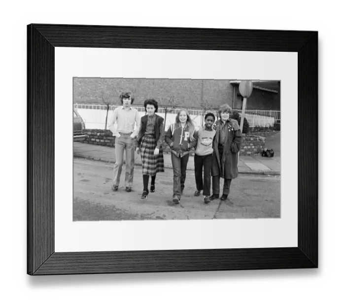 Framed Print : The cast of the BBC childrens television series Grange Hill Framed Print : The cast of the BBC childrens television series Grange Hill
