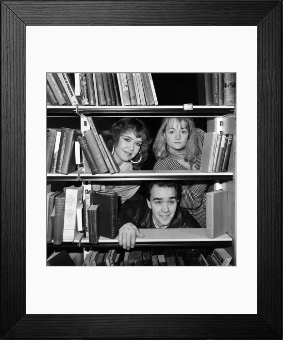 Framed Print : Past and present members of the cast of the BBC children