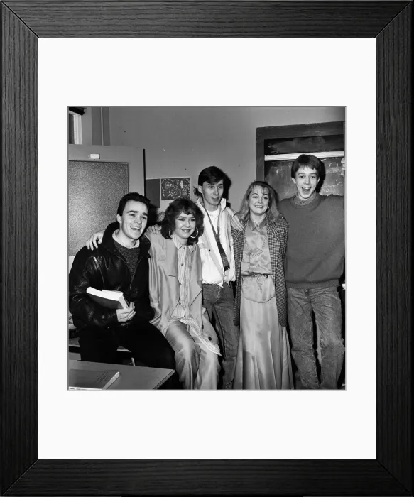 Framed Print : Past and present members of the cast of the BBC children Framed Print : Past and present members of the cast of the BBC children