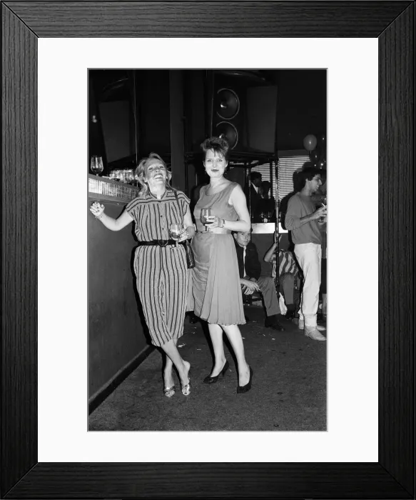 Framed Print : Various VIPs at the Embassy Club. September 1983 Framed Print : Various VIPs at the Embassy Club. September 1983