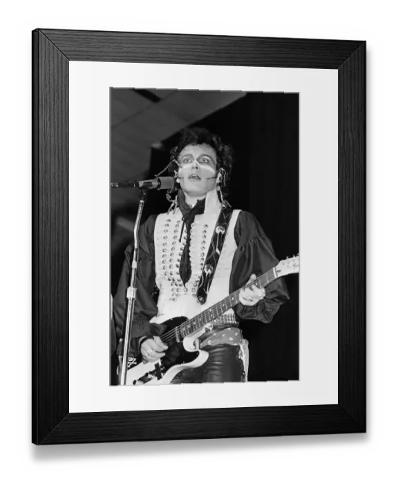 Framed Print : Adam and the Ants in concert in Melbourne, Australia. September 1981