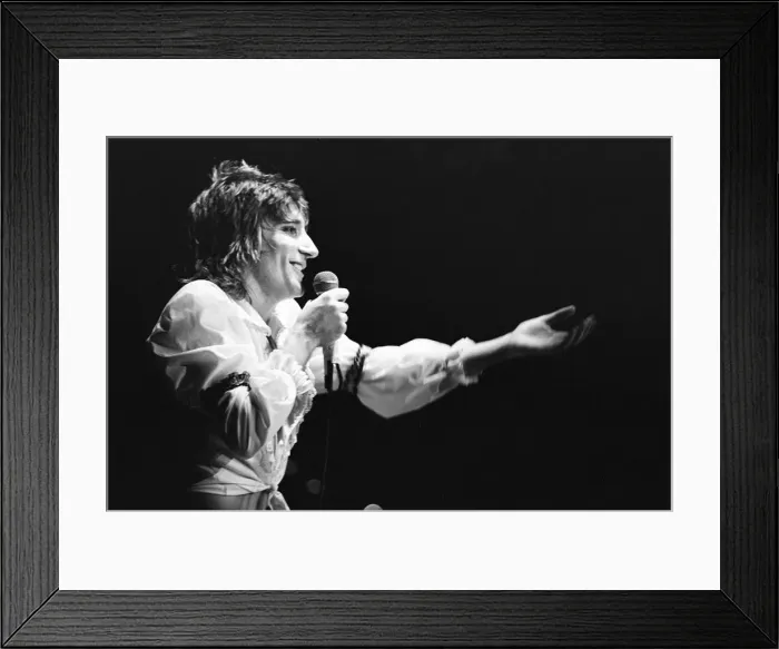 Framed Print : Rod Stewart European Tour 1976, Forest National Arena, aka Vorst Nationaal, Brussels Framed Print : Rod Stewart European Tour 1976, Forest National Arena, aka Vorst Nationaal, Brussels