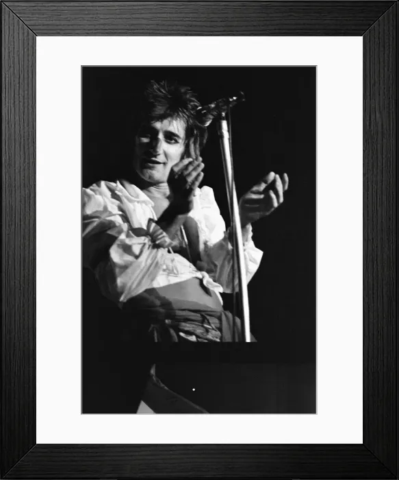 Framed Print : Rod Stewart European Tour 1976, Forest National Arena, aka Vorst Nationaal, Brussels Framed Print : Rod Stewart European Tour 1976, Forest National Arena, aka Vorst Nationaal, Brussels
