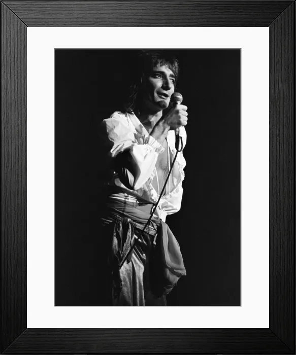 Framed Print : Rod Stewart European Tour 1976, Forest National Arena, aka Vorst Nationaal, Brussels Framed Print : Rod Stewart European Tour 1976, Forest National Arena, aka Vorst Nationaal, Brussels