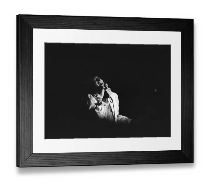 Framed Print : Rod Stewart European Tour 1976, Forest National Arena, aka Vorst Nationaal, Brussels