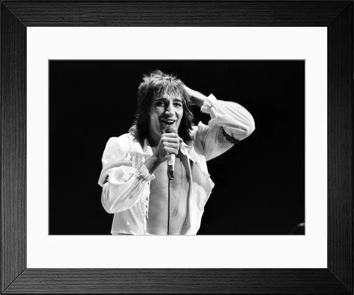 Framed Print : Rod Stewart European Tour 1976, Forest National Arena, aka Vorst Nationaal, Brussels Framed Print : Rod Stewart European Tour 1976, Forest National Arena, aka Vorst Nationaal, Brussels