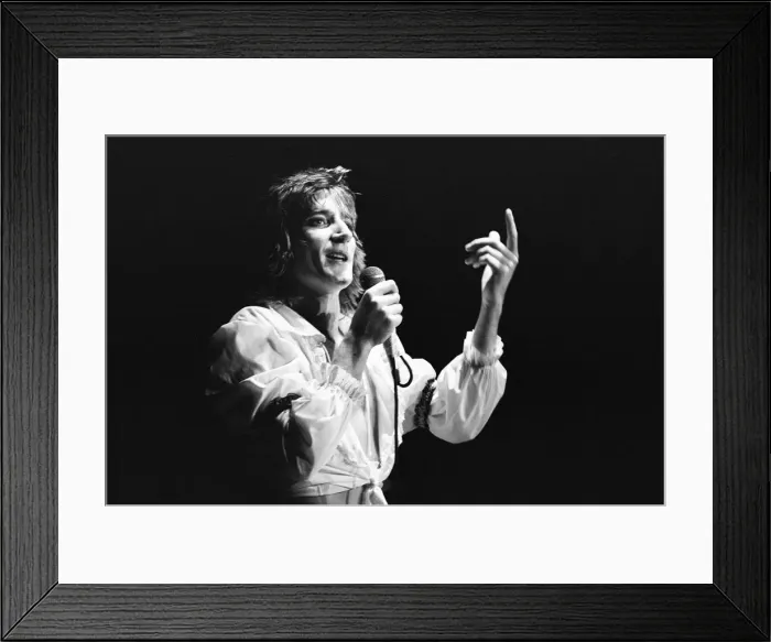 Framed Print : Rod Stewart European Tour 1976, Forest National Arena, aka Vorst Nationaal, Brussels Framed Print : Rod Stewart European Tour 1976, Forest National Arena, aka Vorst Nationaal, Brussels