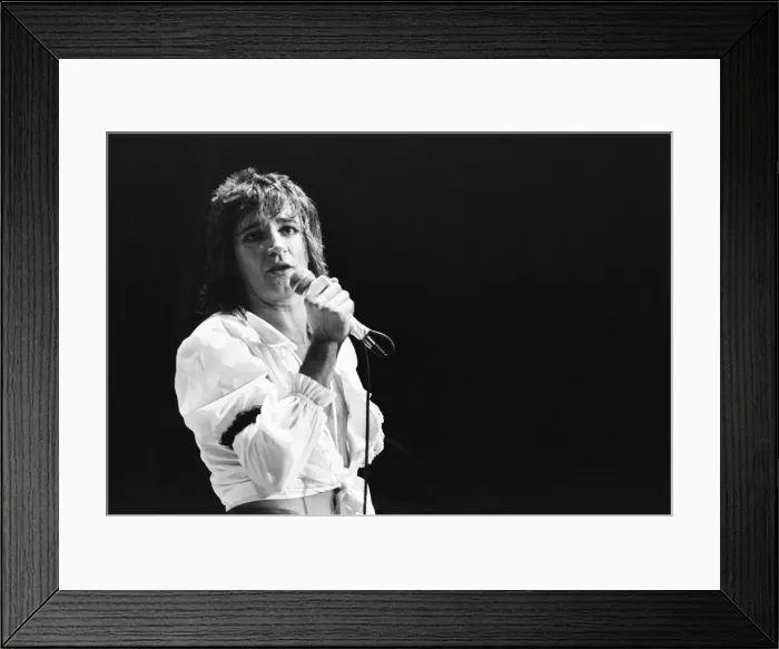 Framed Print : Rod Stewart European Tour 1976, Forest National Arena, aka Vorst Nationaal, Brussels Framed Print : Rod Stewart European Tour 1976, Forest National Arena, aka Vorst Nationaal, Brussels