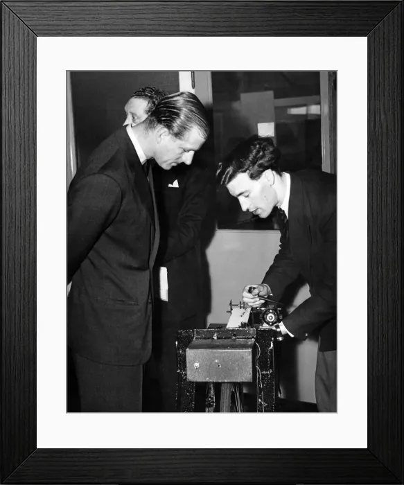 Framed Print : Prince Philip, The Duke of Edinburgh, visiting Fort Dunlop in Birmingham, West Midlands Framed Print : Prince Philip, The Duke of Edinburgh, visiting Fort Dunlop in Birmingham, West Midlands