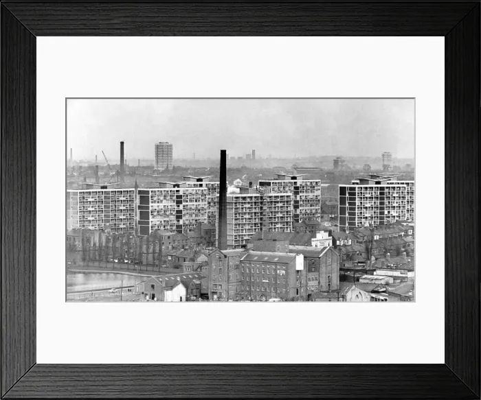Framed Print : The High-rise flats in Hillfields as seen from Coventry Cathedral Framed Print : The High-rise flats in Hillfields as seen from Coventry Cathedral