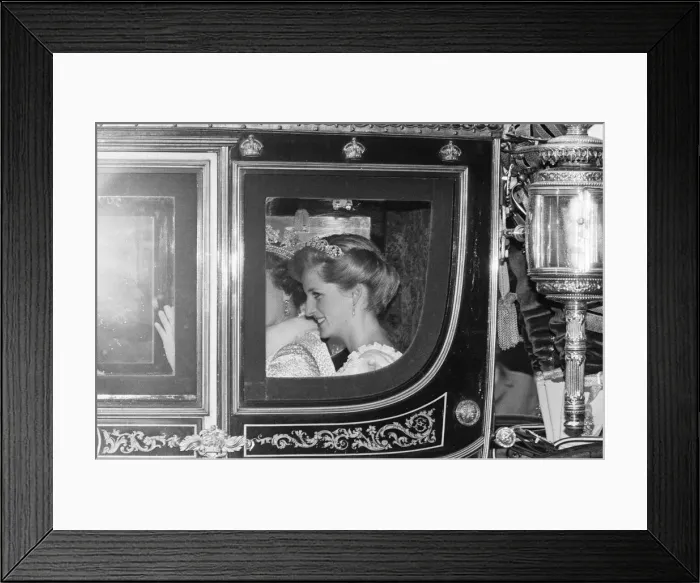 Framed Print : HRH Princess Diana, The Princess of Wales, attends The State Opening of Parliament Framed Print : HRH Princess Diana, The Princess of Wales, attends The State Opening of Parliament