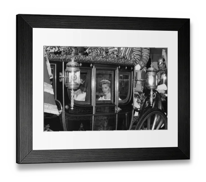 Framed Print : HRH Princess Diana, The Princess of Wales, attends The State Opening of Parliament Framed Print : HRH Princess Diana, The Princess of Wales, attends The State Opening of Parliament