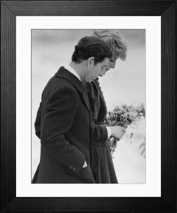 Framed Print : HRH Princess Diana, The Princess of Wales and her husband HRH Prince Charles Framed Print : HRH Princess Diana, The Princess of Wales and her husband HRH Prince Charles