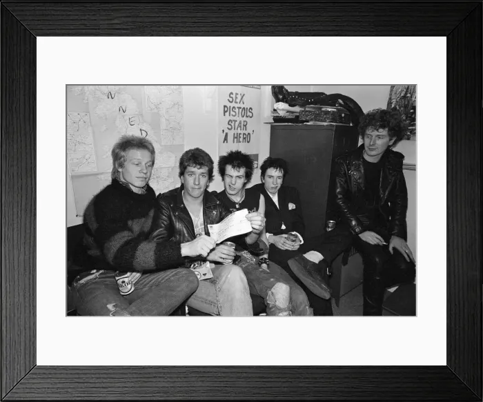Framed Print : The punk band the Sex Pistols, who signed up last week with A & M Records have been fired Framed Print : The punk band the Sex Pistols, who signed up last week with A & M Records have been fired