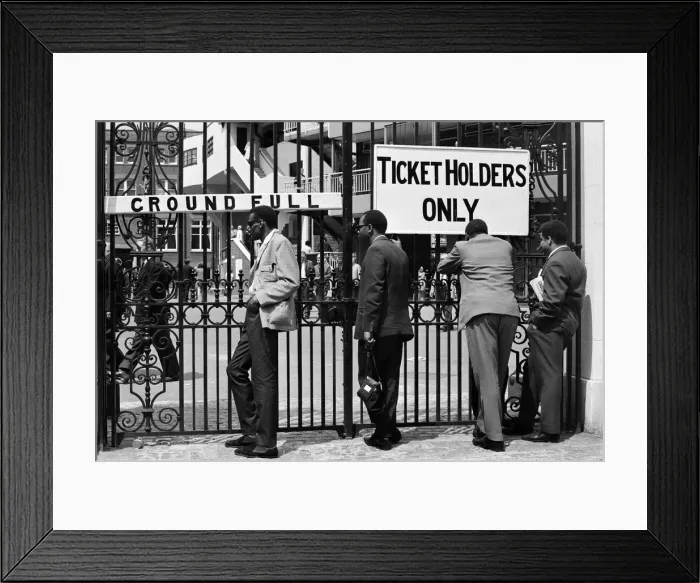 Framed Print : Lords Cricket Ground, test match, England v West Indies