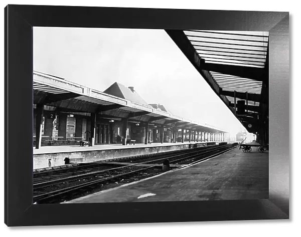Middlesbrough Station during strike. 3rd October 1962