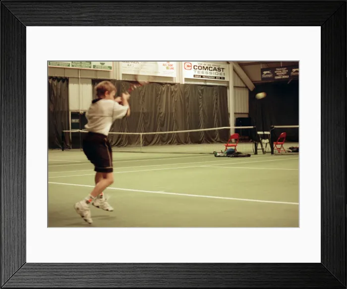 Framed Print : U14 Boys Tennis Competition at Tennis World, Prissick Base, Marton Road, Middlesbrough