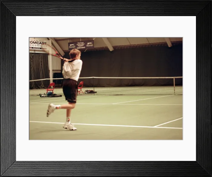 Framed Print : U14 Boys Tennis Competition at Tennis World, Prissick Base, Marton Road, Middlesbrough