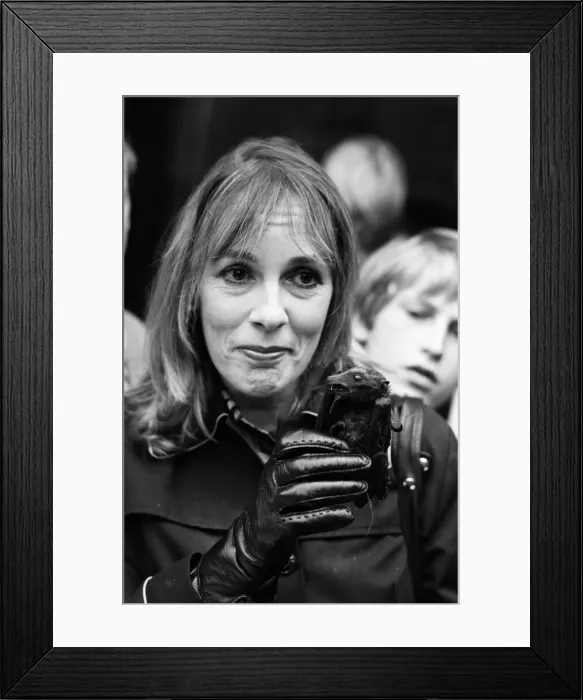 Framed Print : Thats Life'television star Esther Rantzen pictured asking passers-by to Framed Print : Thats Life'television star Esther Rantzen pictured asking passers-by to