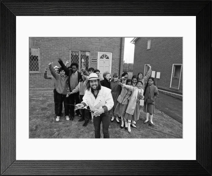 Framed Print : Slade star Dave Hill tried not to bring the house down Framed Print : Slade star Dave Hill tried not to bring the house down