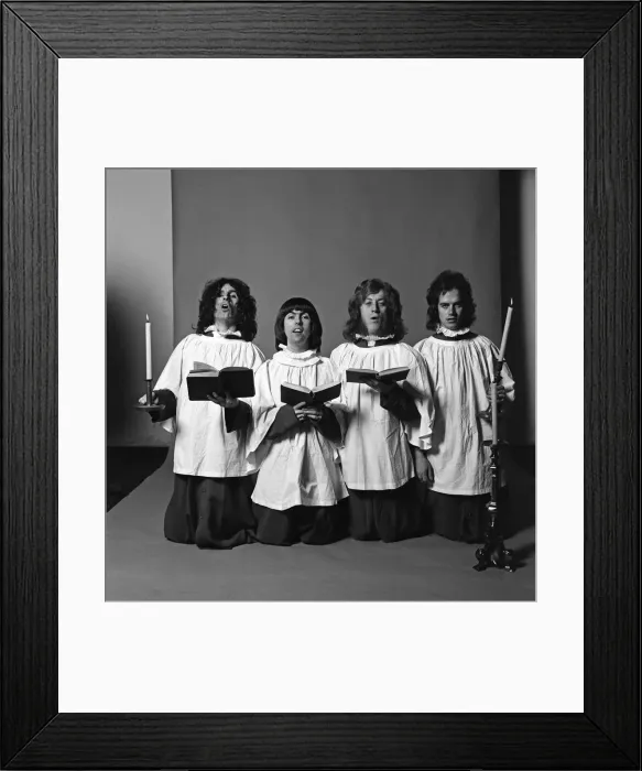 Framed Print : Choir service for Slade (Don Powell, Dave Hill, Noddy Holder and Jim Lea Framed Print : Choir service for Slade (Don Powell, Dave Hill, Noddy Holder and Jim Lea