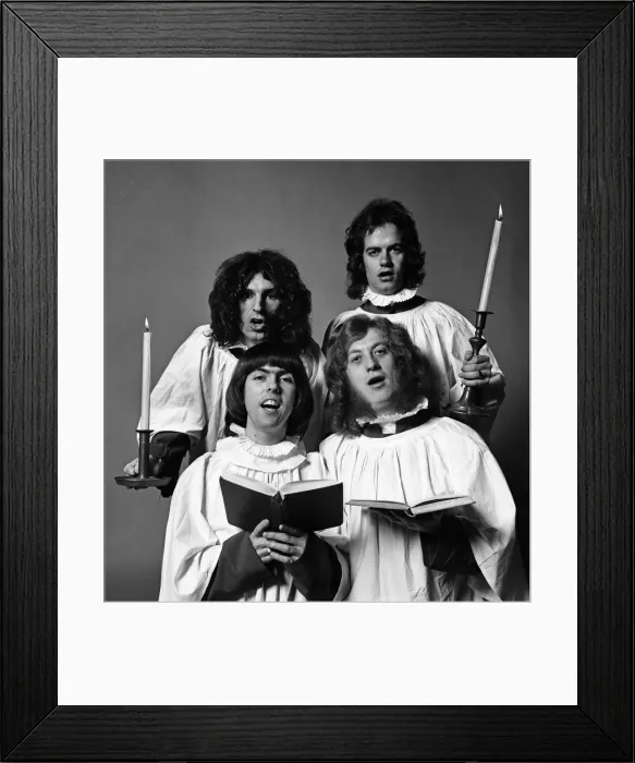 Framed Print : Choir service for Slade (Don Powell, Dave Hill, Noddy Holder and Jim Lea Framed Print : Choir service for Slade (Don Powell, Dave Hill, Noddy Holder and Jim Lea