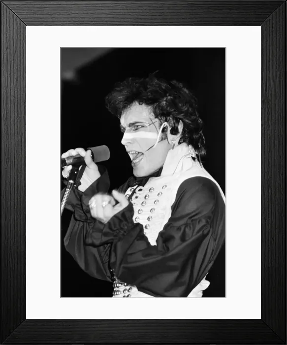Framed Print : Adam and the Ants in concert in Melbourne, Australia. September 1981 Framed Print : Adam and the Ants in concert in Melbourne, Australia. September 1981