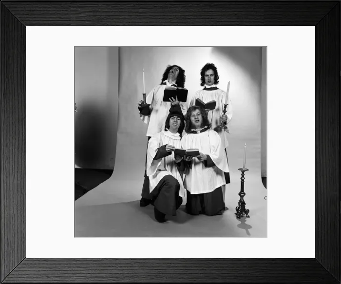 Framed Print : Choir service for Slade (Don Powell, Dave Hill, Noddy Holder and Jim Lea Framed Print : Choir service for Slade (Don Powell, Dave Hill, Noddy Holder and Jim Lea