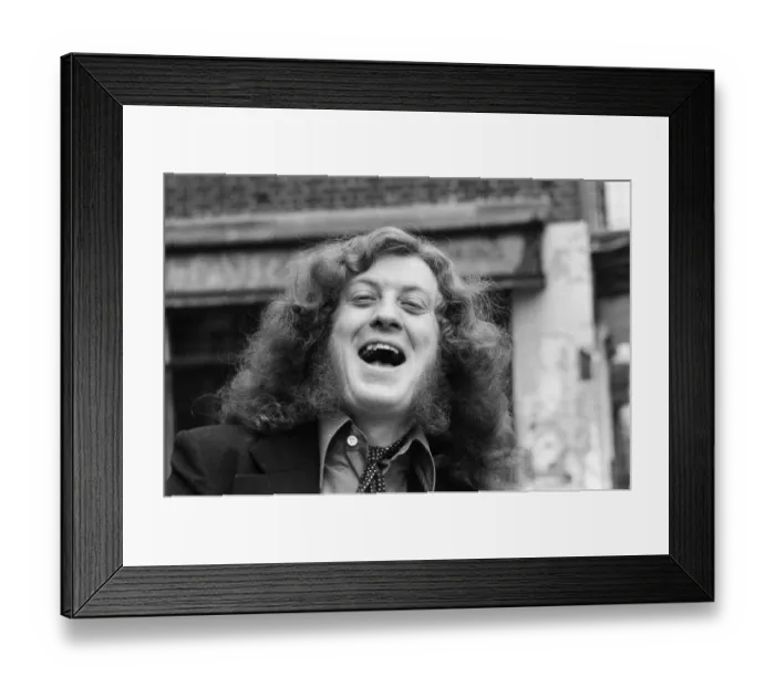 Framed Print : Lead singer of Slade, Noddy Holder, was full of laughs in London for on Thursday