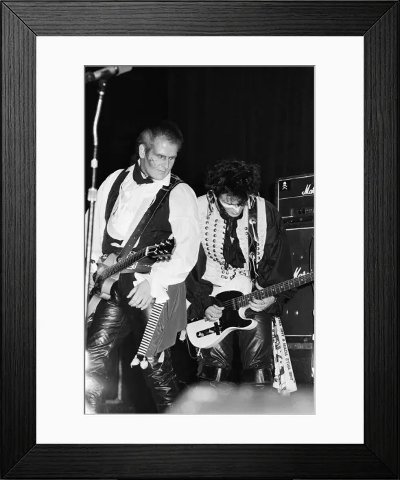 Framed Print : Adam and the Ants in concert in Melbourne, Australia. September 1981