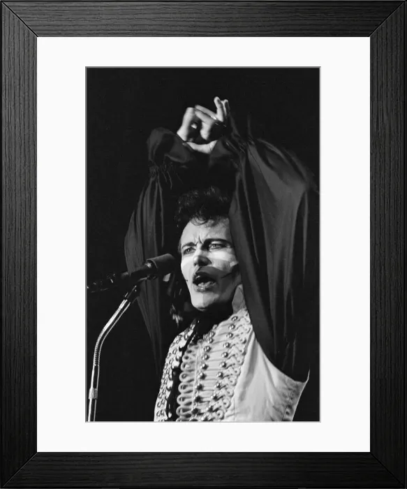 Framed Print : Adam and the Ants in concert in Melbourne, Australia. September 1981 Framed Print : Adam and the Ants in concert in Melbourne, Australia. September 1981