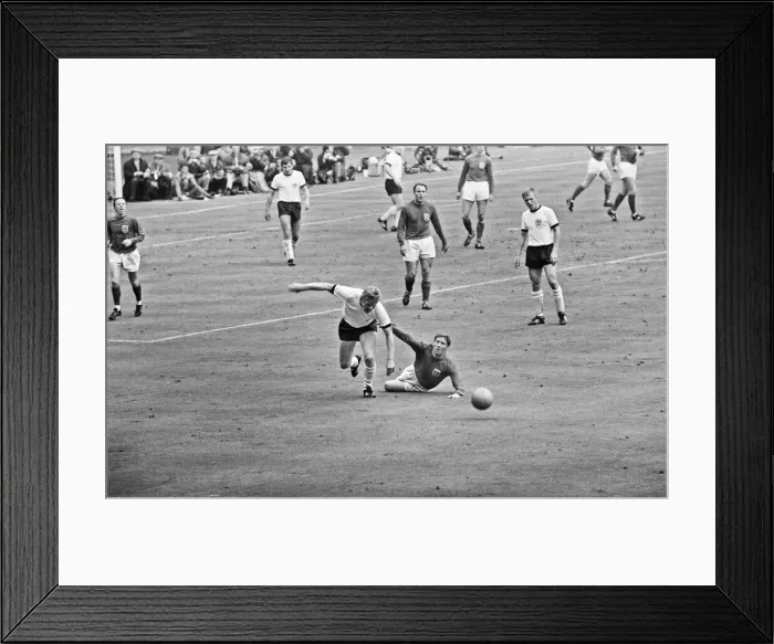 Framed Print : 1966 World Cup Final at Wembley Stadium. England win the World Cup for the first Framed Print : 1966 World Cup Final at Wembley Stadium. England win the World Cup for the first