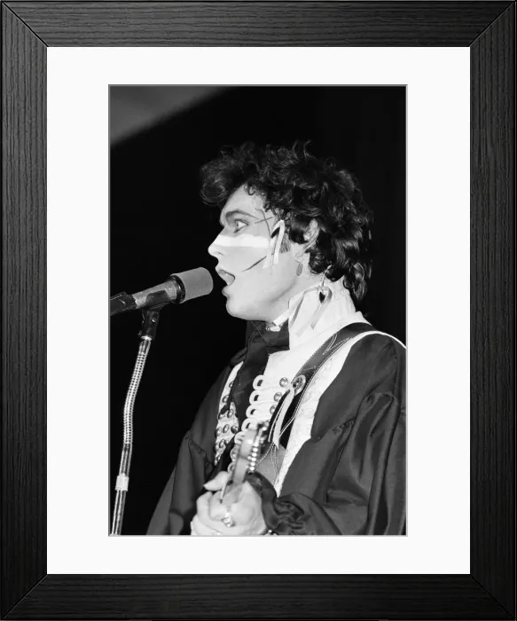 Framed Print : Adam and the Ants in concert in Melbourne, Australia. September 1981
