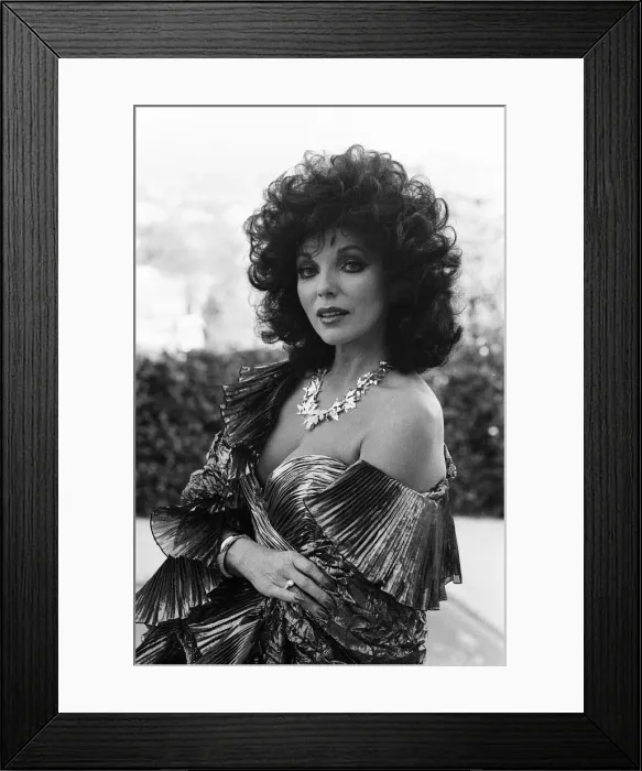 Framed Print : British actress Joan Collins pictured in Los Angeles, California Framed Print : British actress Joan Collins pictured in Los Angeles, California