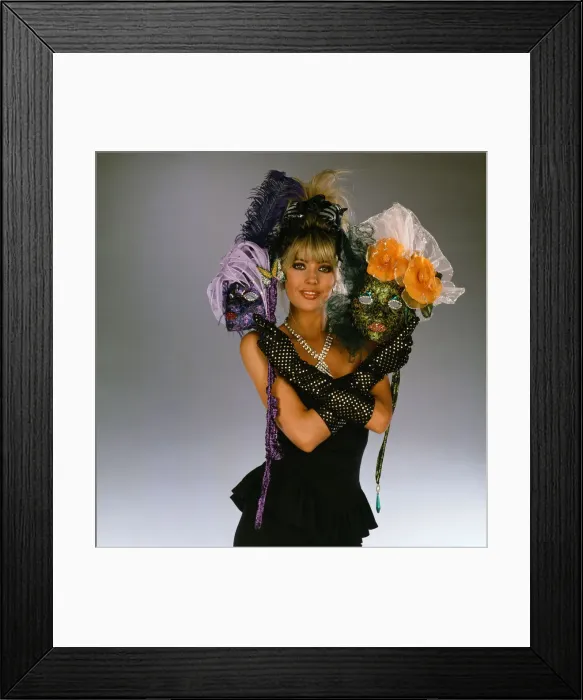 Framed Print : Mandy Smith models festive fashions. 9th December 1987 Framed Print : Mandy Smith models festive fashions. 9th December 1987