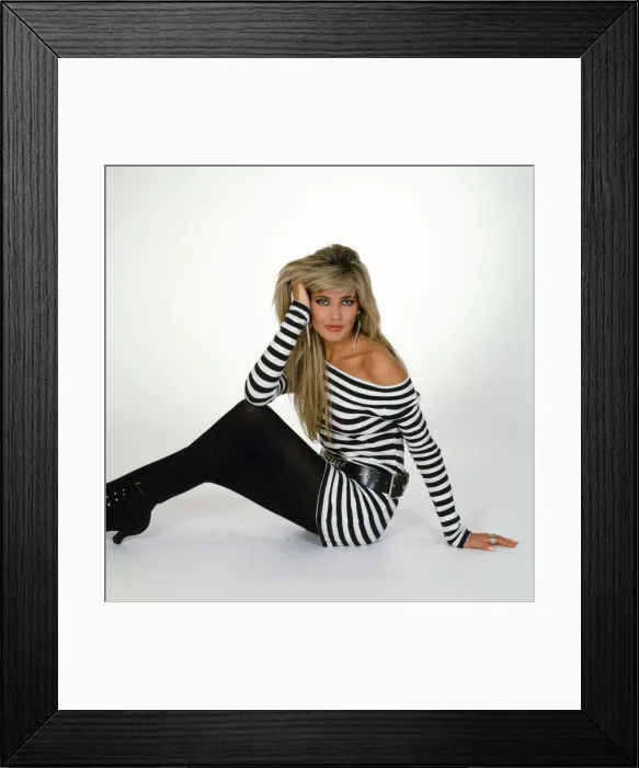 Framed Print : Mandy Smith models festive fashions. 9th December 1987 Framed Print : Mandy Smith models festive fashions. 9th December 1987