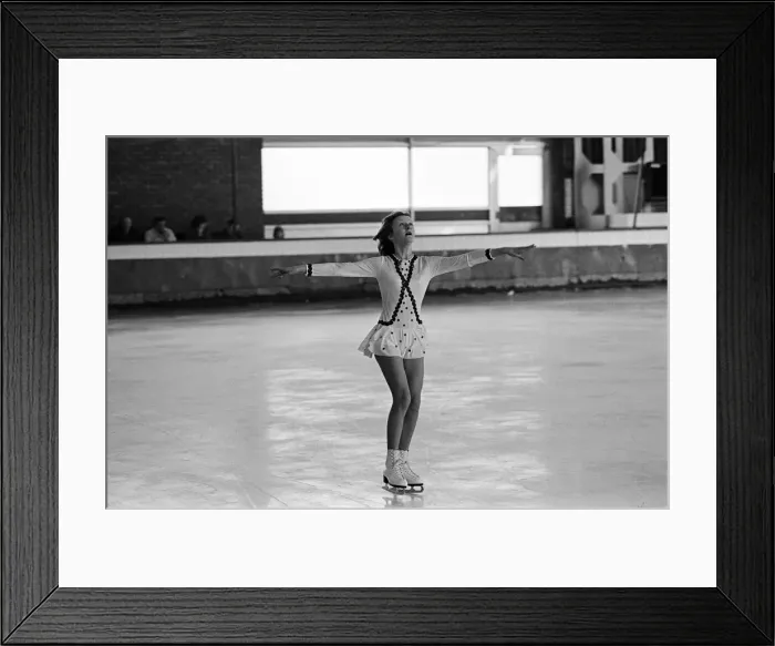 Framed Print : Ice skating at Forum, Billingham. Cira 1975 Framed Print : Ice skating at Forum, Billingham. Cira 1975