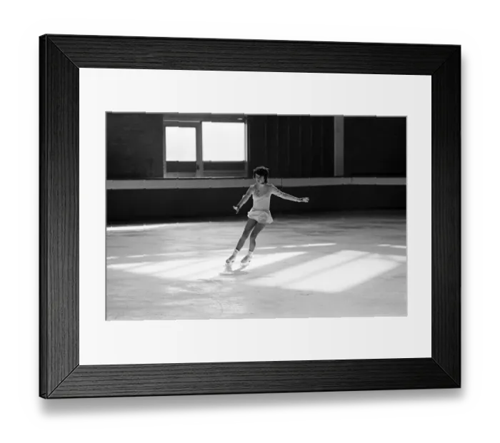 Framed Print : Ice skating at Forum, Billingham. Cira 1975 Framed Print : Ice skating at Forum, Billingham. Cira 1975