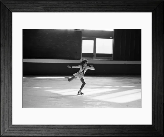 Framed Print : Ice skating at Forum, Billingham. Cira 1975 Framed Print : Ice skating at Forum, Billingham. Cira 1975