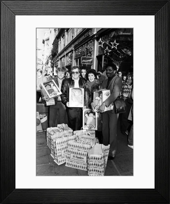 Framed Print : Cabbage Patch Dolls at Hamleys, top London toy store. Hundreds of people clamoured for Framed Print : Cabbage Patch Dolls at Hamleys, top London toy store. Hundreds of people clamoured for