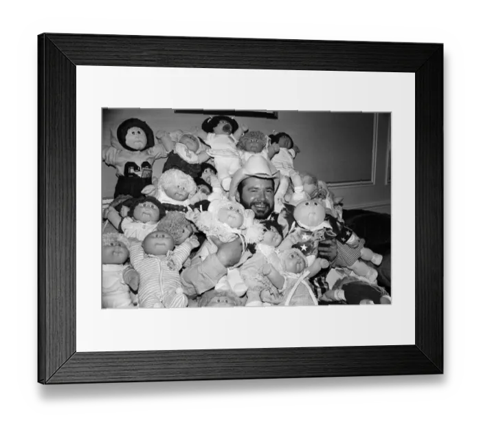 Framed Print : Xavier Roberts, the creator of the Cabbage Patch Kids concept which is sweeping America