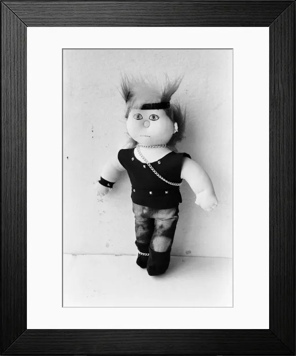 Framed Print : A member of the Cabbage Patch dolls, the Punker Baby Gang'. 25th July 1984 Framed Print : A member of the Cabbage Patch dolls, the Punker Baby Gang'. 25th July 1984