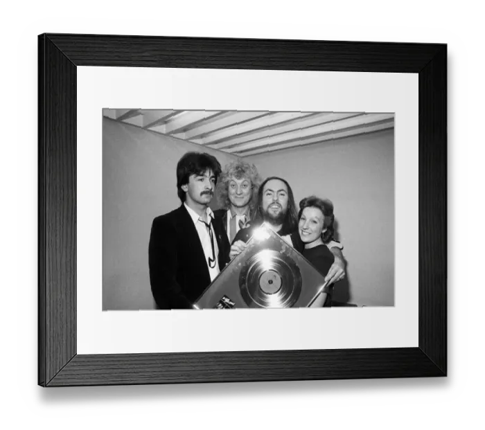 Framed Print : Midland pop stars Slade raised £385 when they appeared on Central TV