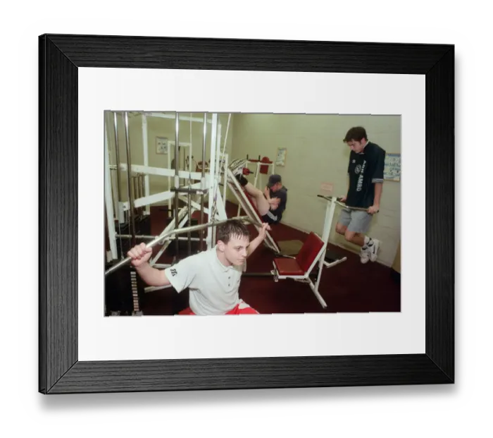 Framed Print : The Gym at Billingham Forum. 18th February 1998 Framed Print : The Gym at Billingham Forum. 18th February 1998