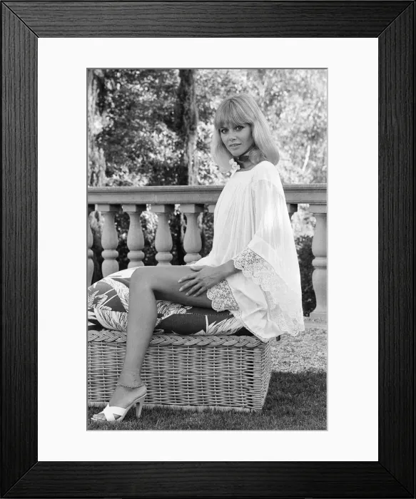 Framed Print : Britt Ekland, Swedish actress, pictured at home in Beverly Hills, Los Angeles, California Framed Print : Britt Ekland, Swedish actress, pictured at home in Beverly Hills, Los Angeles, California