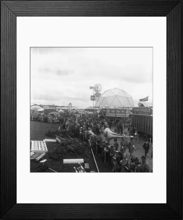 Framed Print : Crowds at the Royal Agricultural Show in Newcastle gather around the show ring Framed Print : Crowds at the Royal Agricultural Show in Newcastle gather around the show ring